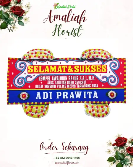 Papan Bunga Ucapan Selamat Pamokolan